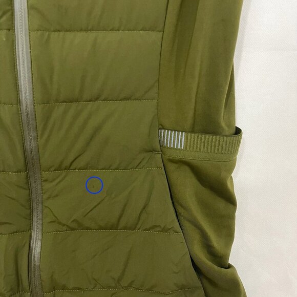 Lululemon Down For It All Green Puffer Vest Grey Goose Down - Women's Size 10 - Picture 11 of 12